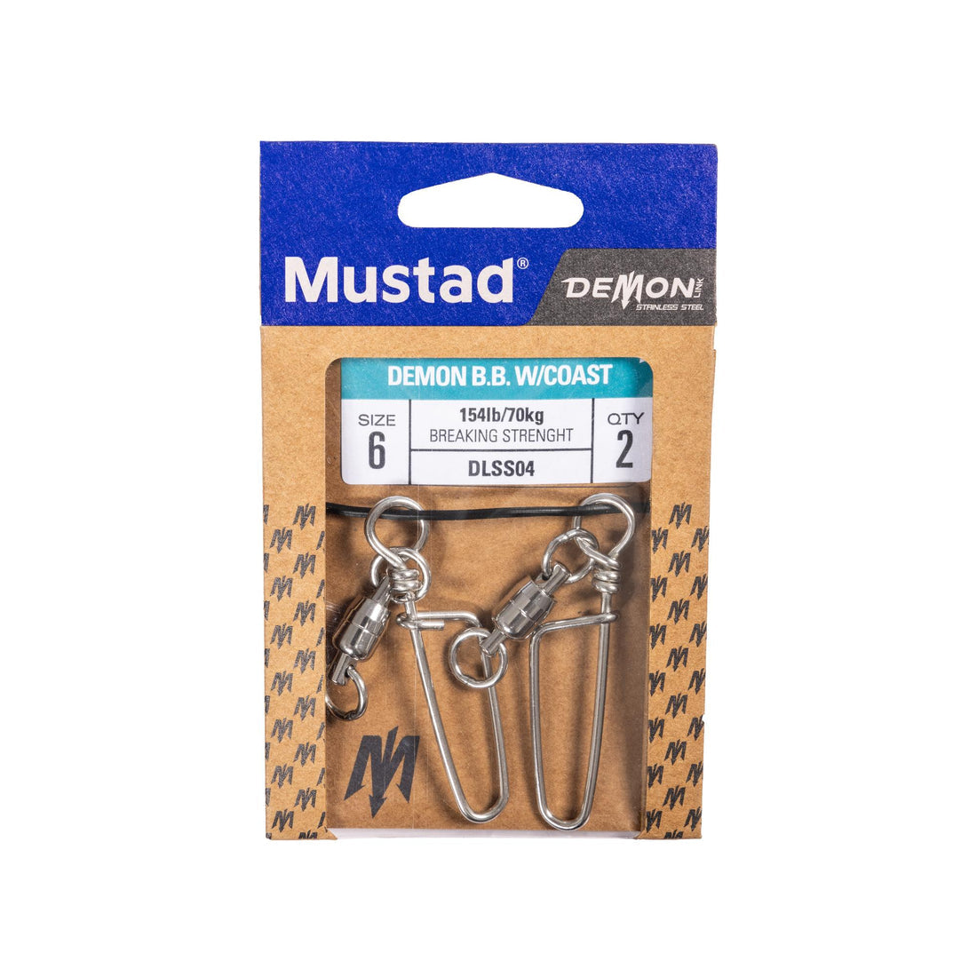 Mustad Demon Ball Bearing Trolling Swivel w/ Coast Lock