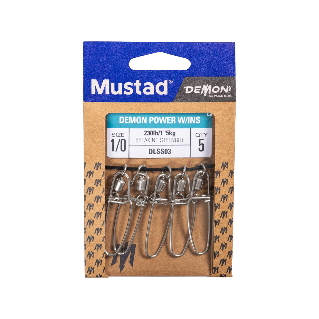 Mustad Demon Swivel w/ Insurance Snap