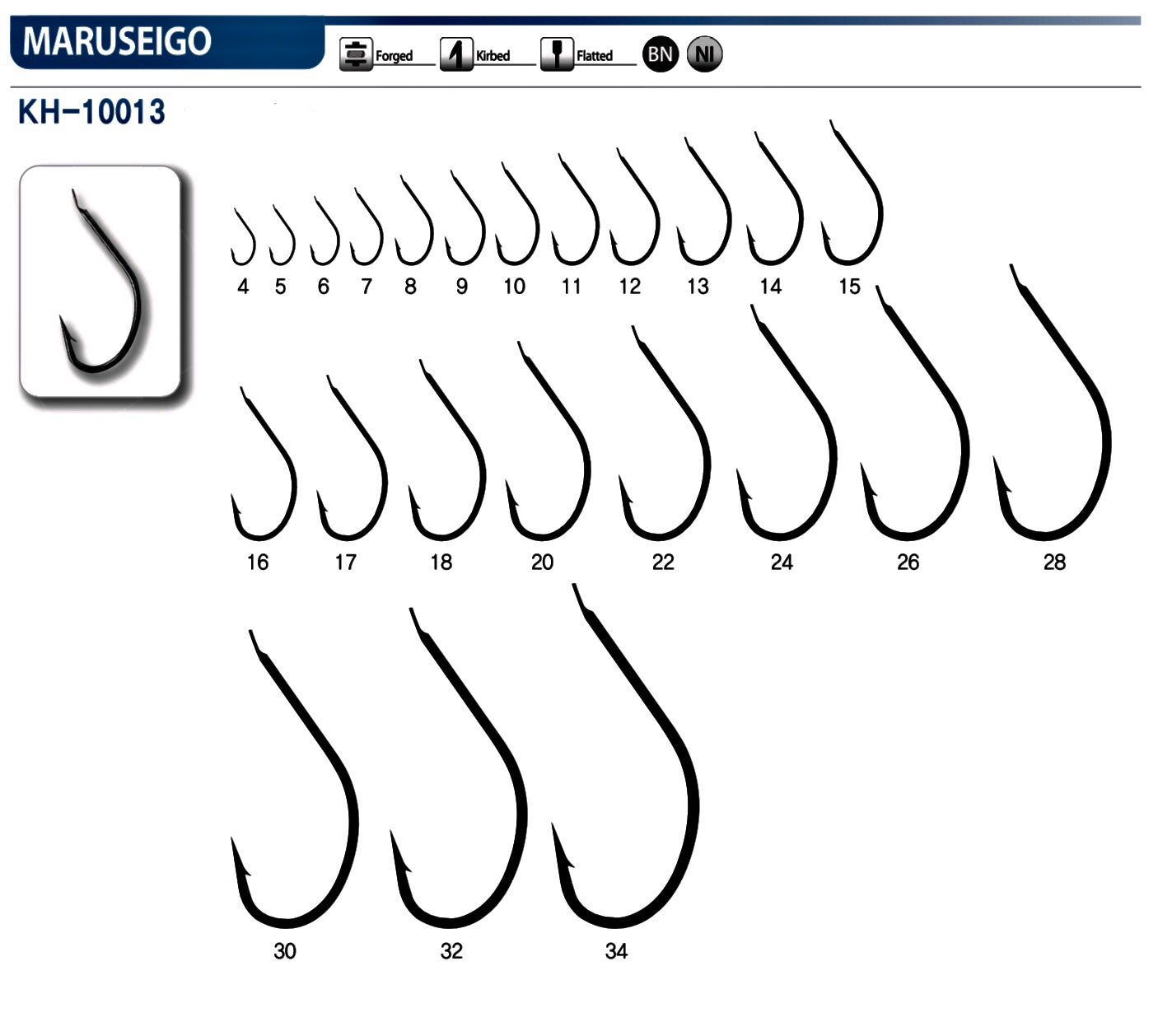 Maruseigo Eyeless Hooks