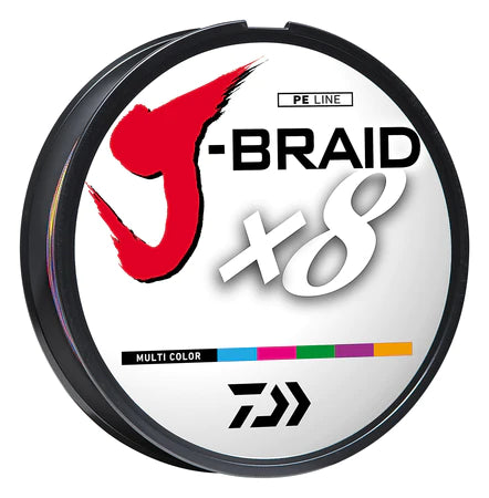 J-BRAID X8 BRAIDED LINE 500m - MULTI COLOR