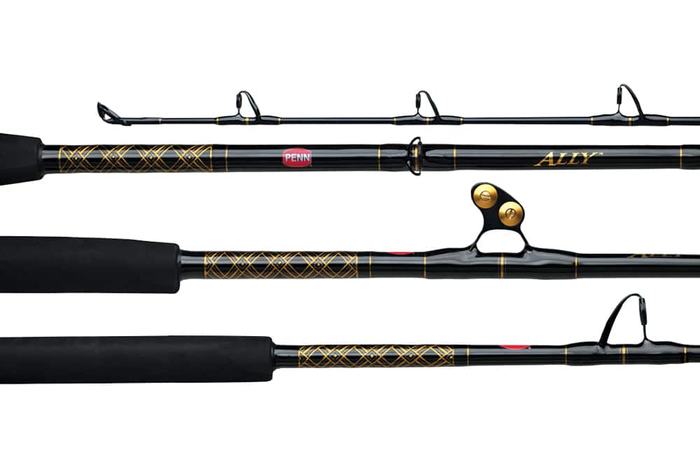 penn ally fishing rod Spinning Aluminum gimbals and PacBay aluminum butt sections provide considerable advantage in keeping the rod butt solidly planted during prolonged battles PENN Ally Boat Conventional