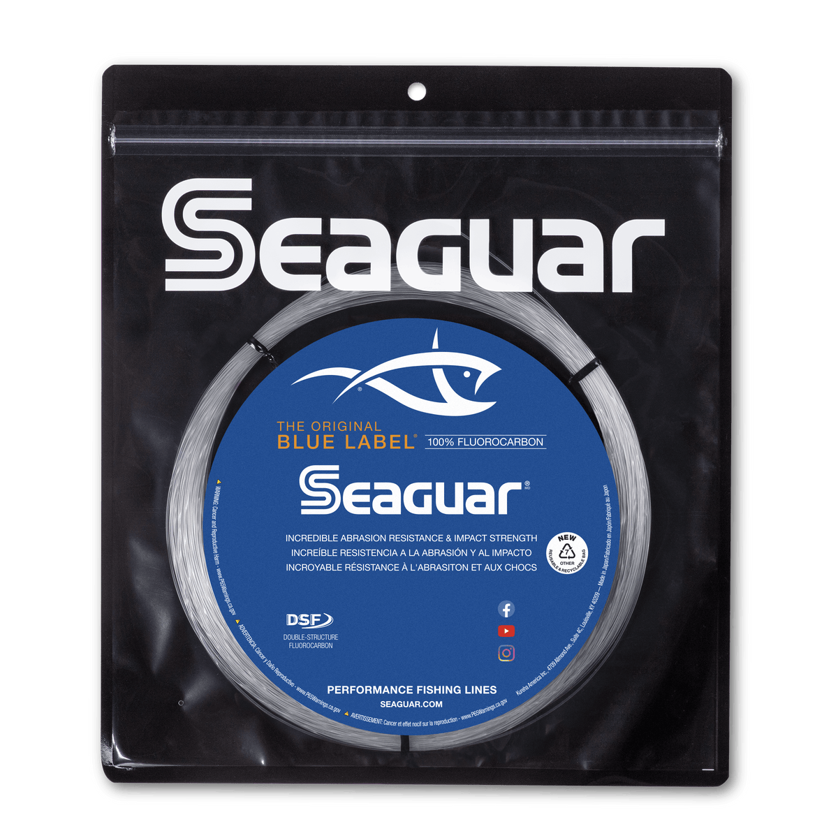 Seaguar Big Game Blue Label Flurocarbon Leader Line