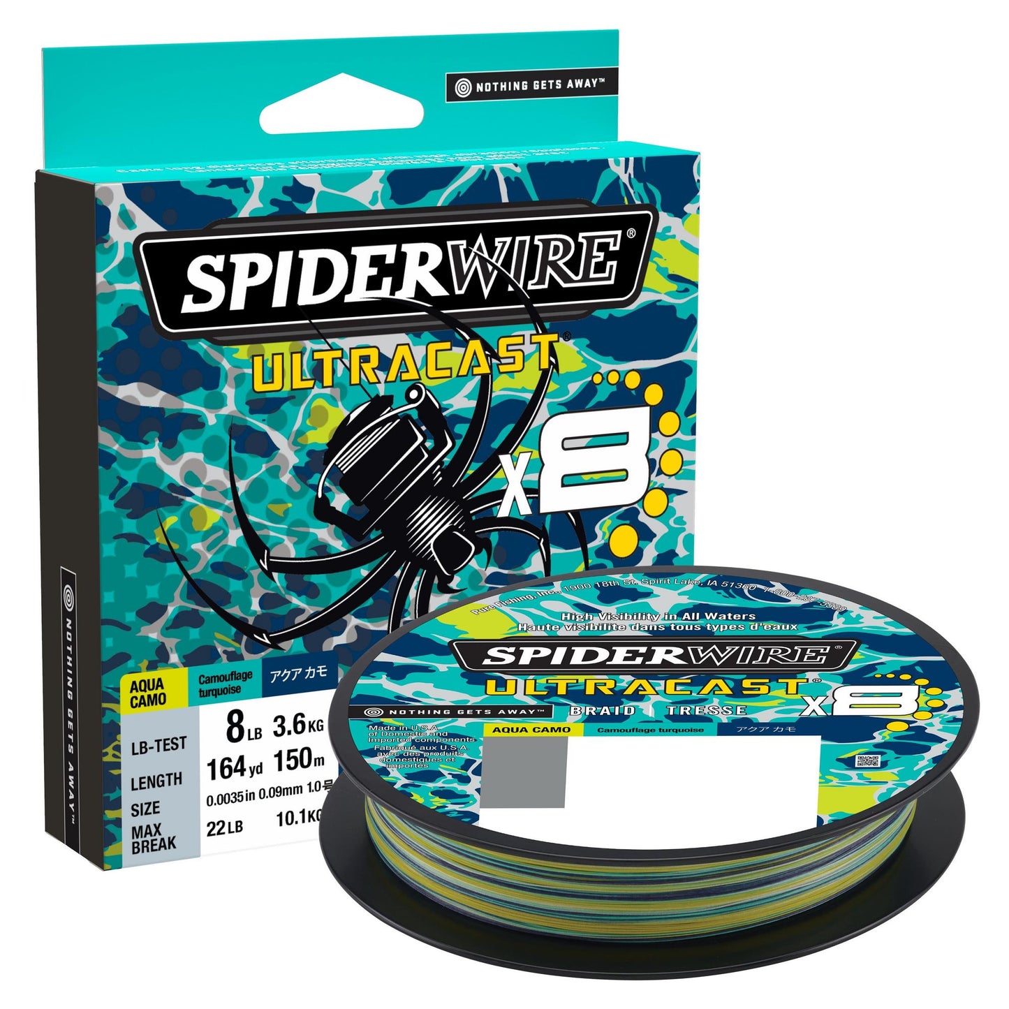 SpiderWire Ultracast® Braid Aqua Camo 330yds